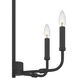 Abner 5 Light 18 inch Matte Black Chandelier Ceiling Light