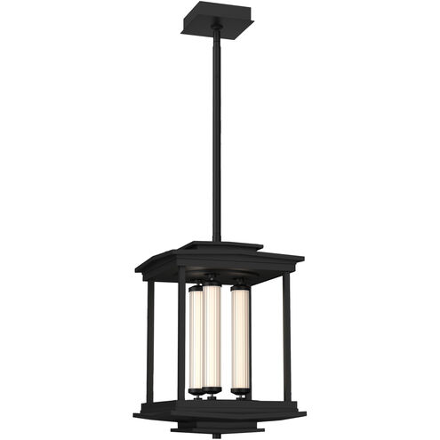 Athena LED 12.1 inch Black Pendant Lantern Ceiling Light