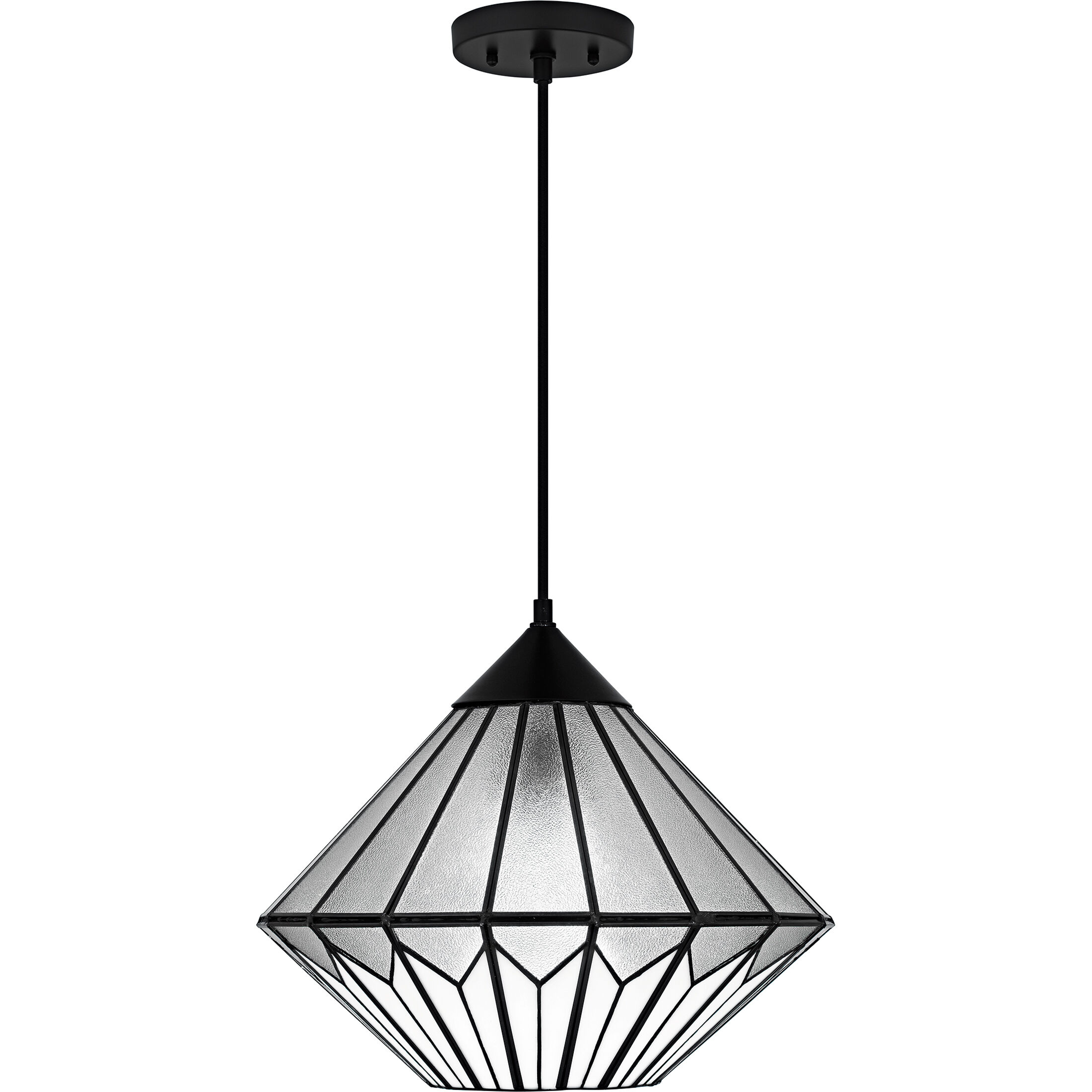 Olivier 1 Light 15 inch Matte Black Pendant Ceiling Light