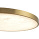 Alora Mood Evelyn 15.13 inch Brushed Gold and Alabaster Flush Mount Ceiling Light
