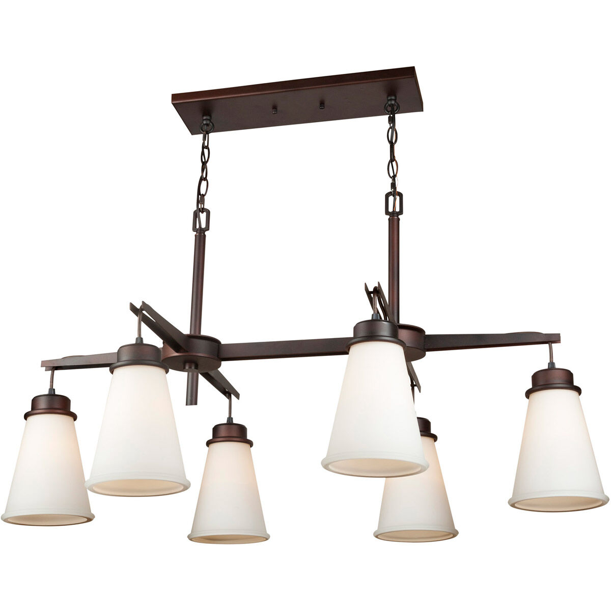 Aubrey 6 Light 26 inch Antique Bronze Chandelier Ceiling Light