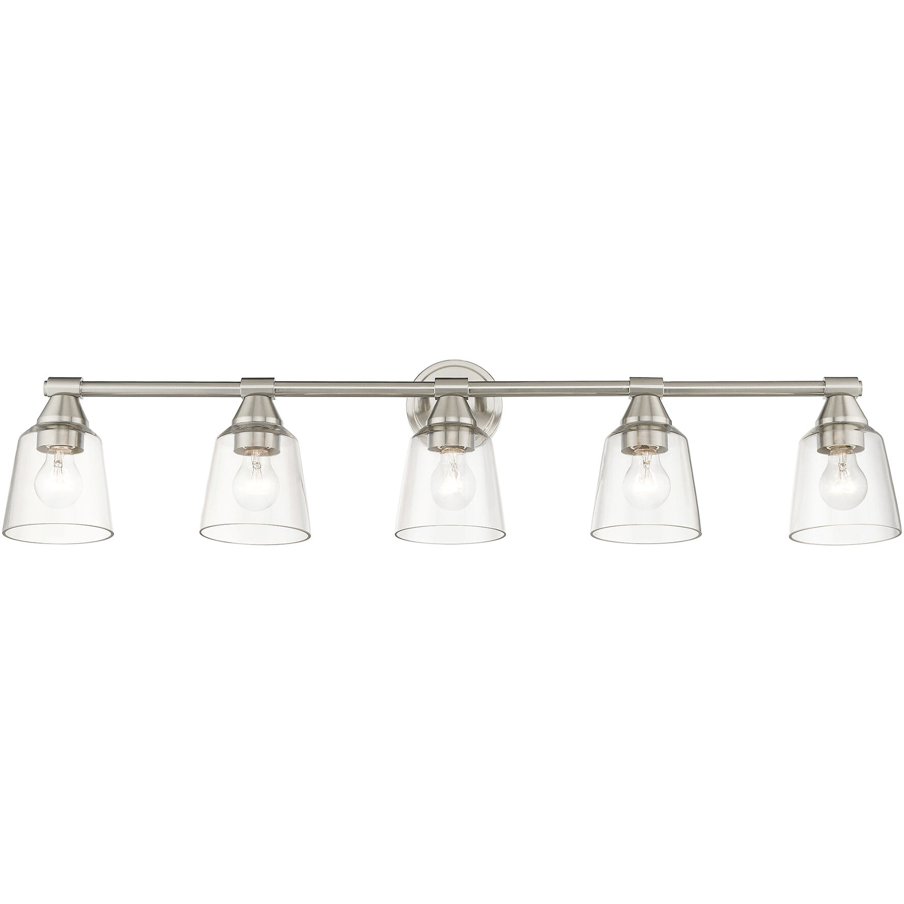 Catania 5 Light 42 inch Brushed Nickel Vanity Wall Sconce Wall Light, Large
