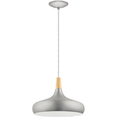 Sabinar 1 Light 15.83 inch Brushed Nickel Pendant Ceiling Light
