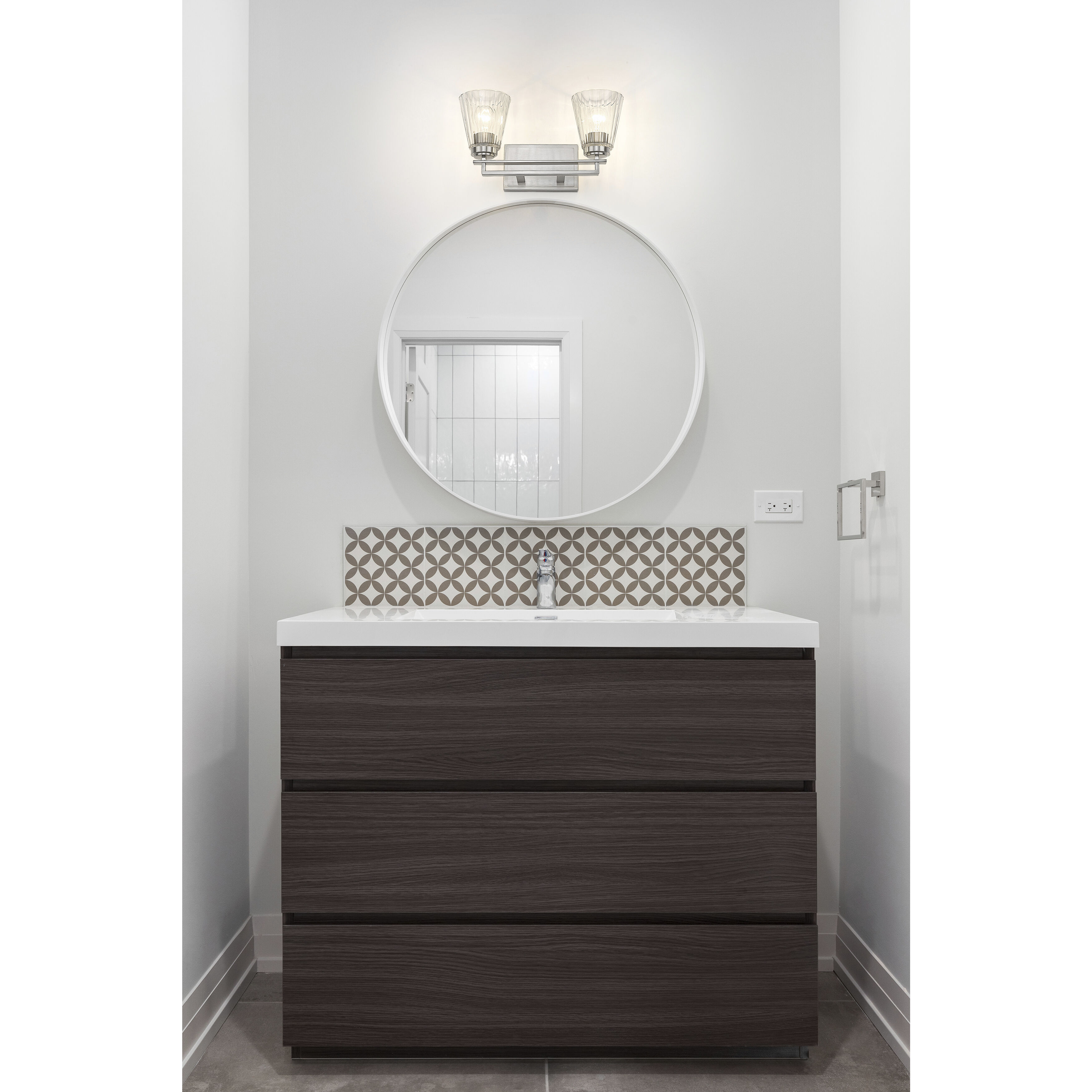 Lyna 2 Light 16 inch Brushed Nickel Vanity Wall Light