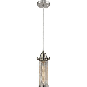 Austere Quincy Hall 1 Light 5 inch Brushed Satin Nickel Mini Pendant Ceiling Light in Incandescent, Austere
