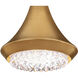Signature Verita LED 8 inch Soft Gold Pendant Ceiling Light, Schonbek Signature