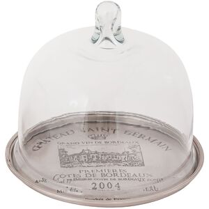 Napa Antique Silver with Clear Tray