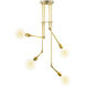 New Traditional 4 Light Brass Pendant Ceiling Light