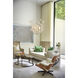 Lisa McDennon Flora 6 Light 26.25 inch Textured Plaster Indoor Chandelier Ceiling Light