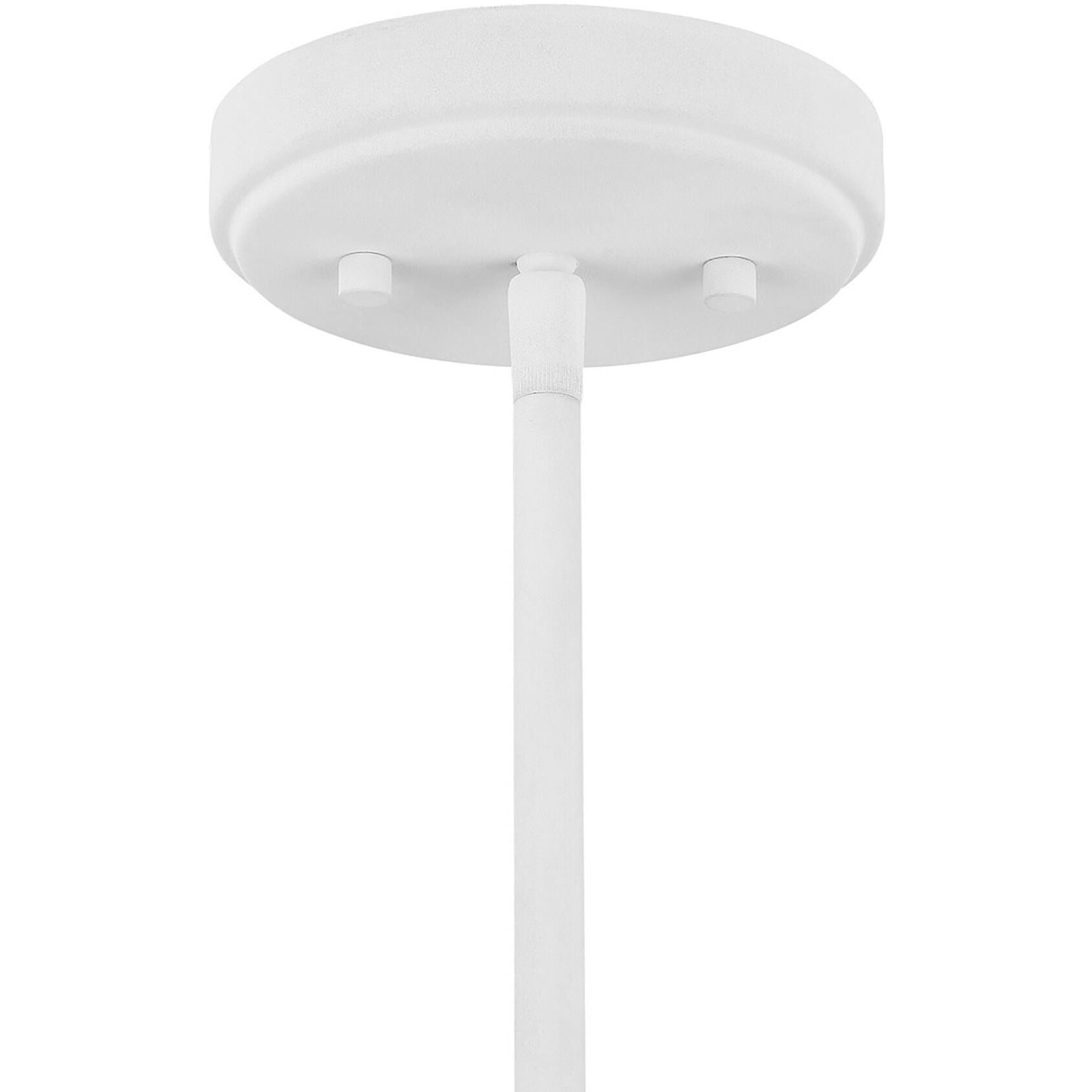 Bohemian LED 26 inch Bisque White Chandelier Ceiling Light