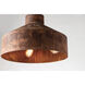 Rise &amp Shine 4 Light 26 inch Rust Patina Chandelier Ceiling Light