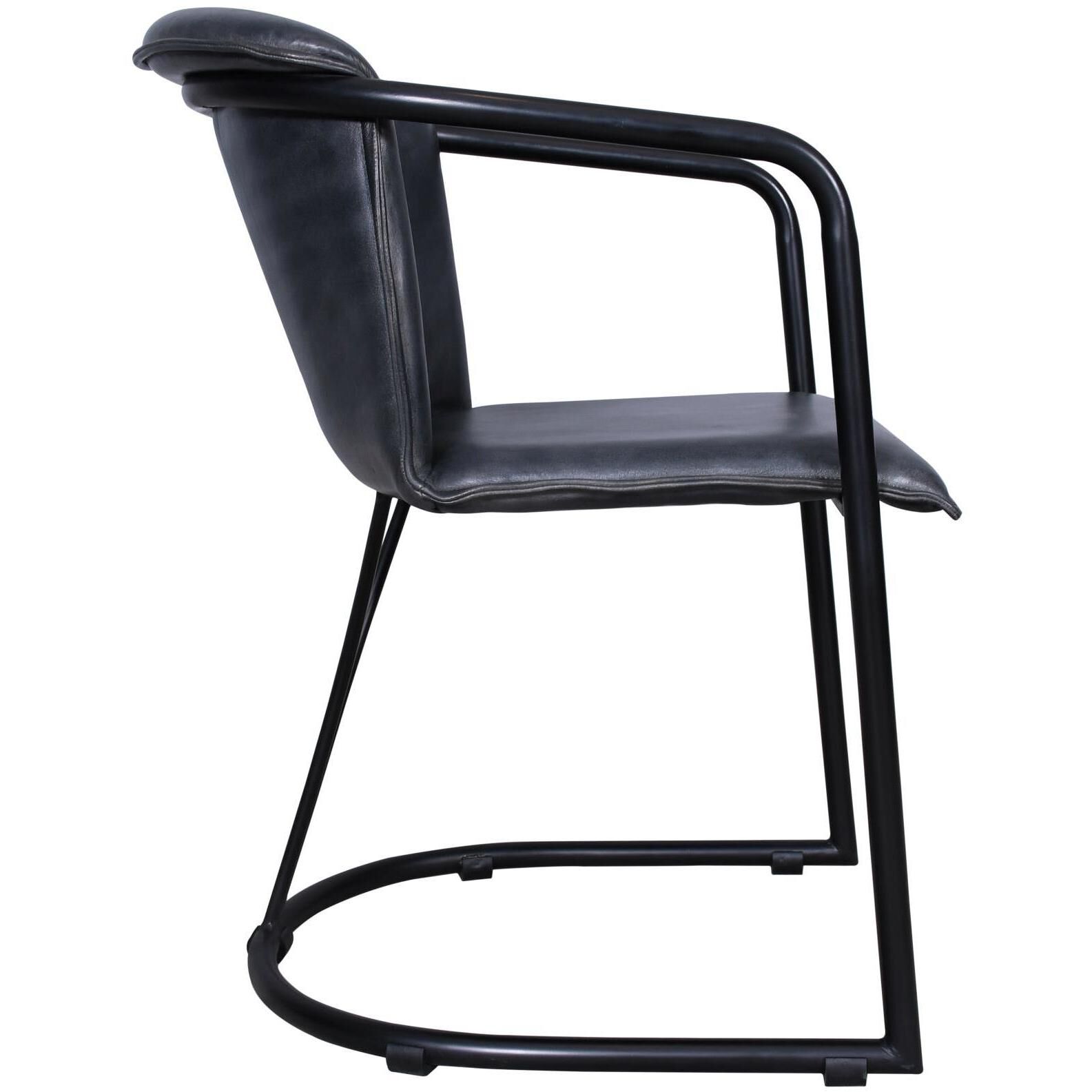 Lorenzo Black and Gray Chair