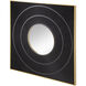 Carter 39 X 39 inch Black and Gold Wall Mirror