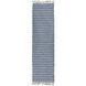 Branton 94.5 X 27.5 inch Blue with Off White Rug, 2.25 x 8