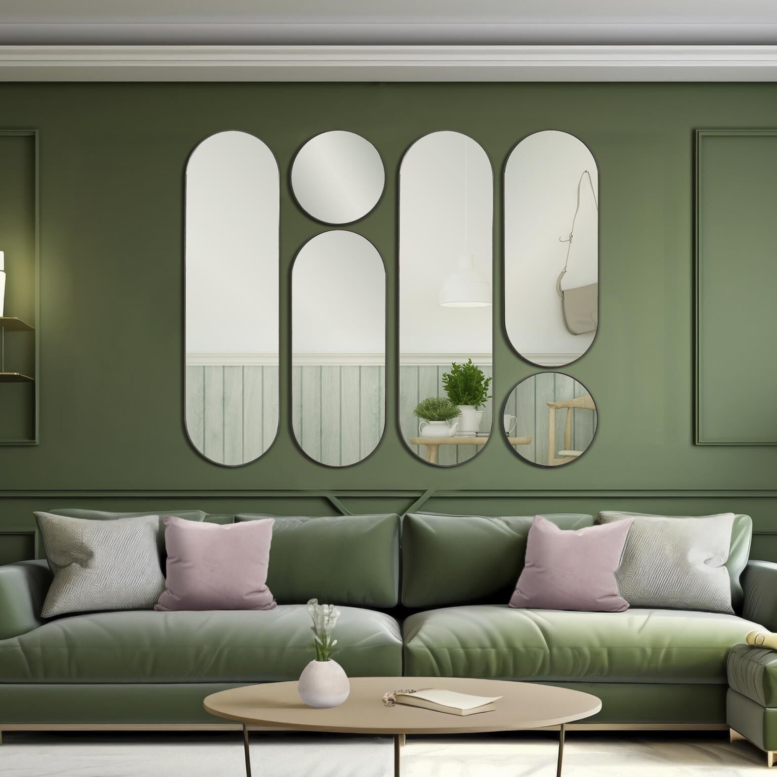 Balducci 72 X 20 inch Black Mirror, Large