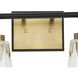 Cassell 4 Light 33.87 inch Vintage Brass Bathroom Vanity Light Wall Light
