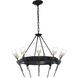 Echo 10 Light 32.2 inch Black Chandelier Ceiling Light