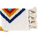 Paki 60 X 50 inch Cream/Bright Red/Dark Blue/White/Aqua/Mustard Throws, Rectangle
