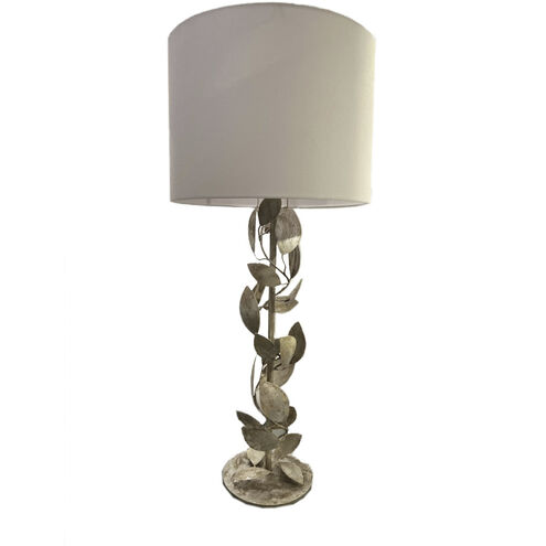 Ficus Leaf 27.5 inch 60.00 watt Silver Table Lamp Portable Light