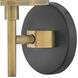 Marten 1 Light 6.25 inch Heritage Brass Bath Light Wall Light