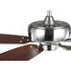 Edgefield 52 inch Brushed Nickel with Cherry/American Walnut Blades Ceiling Fan