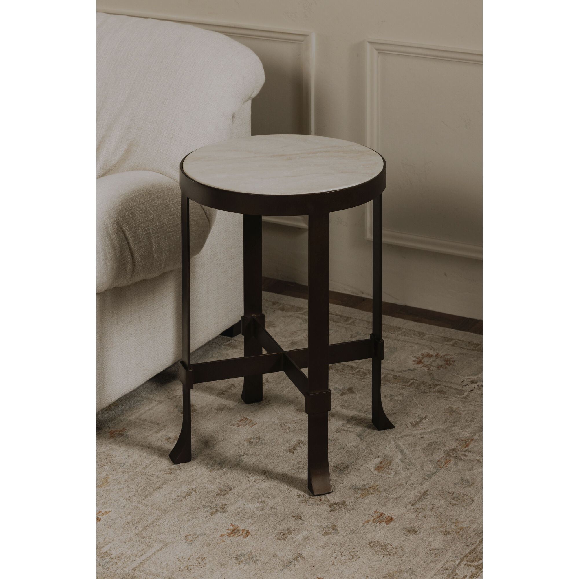 Holli Side Table in White