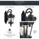 Tournai 2 Light 24 inch Textured Black Outdoor Wall, X-Large