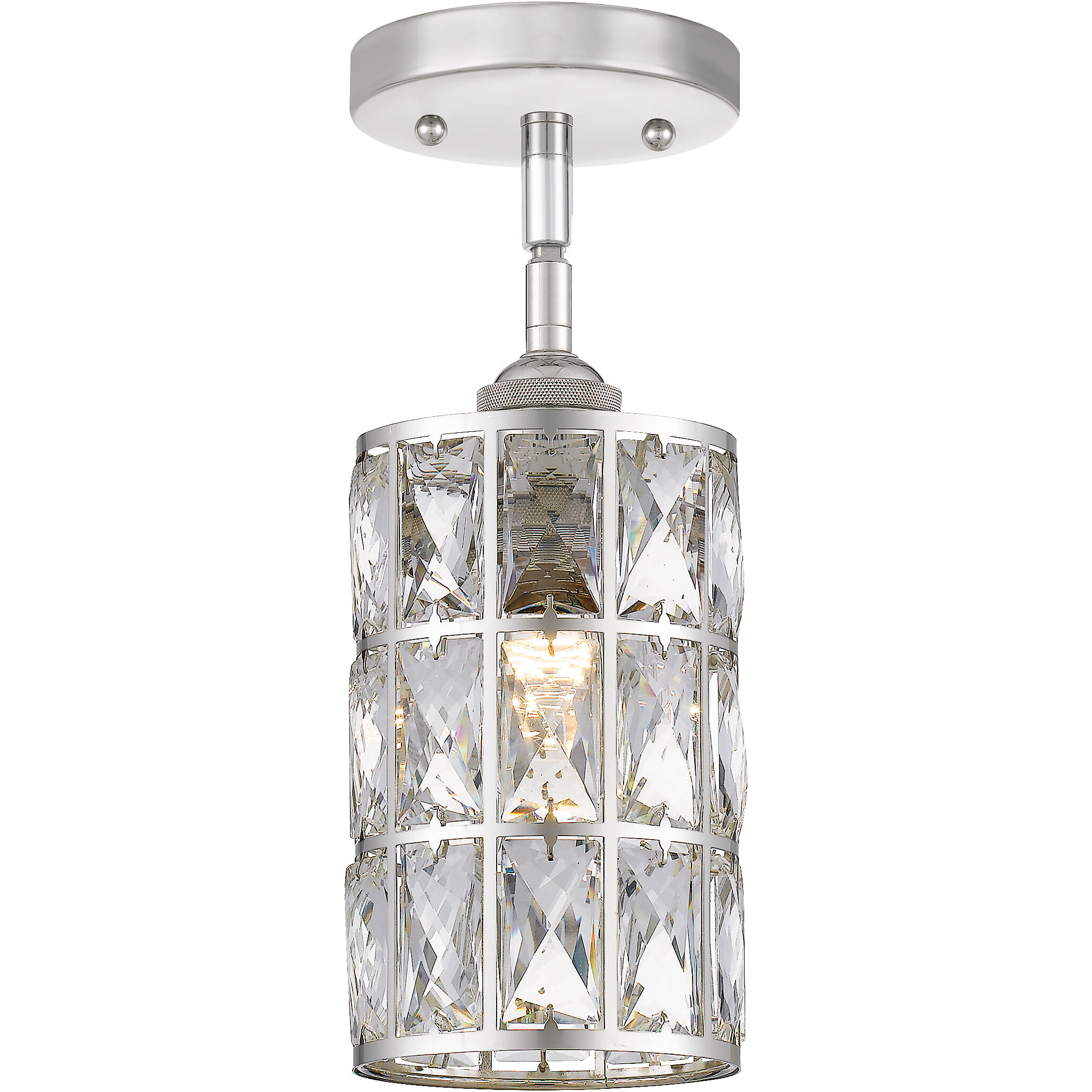 Oliver 1 Light 5 inch Polished Nickel Mini Pendant Ceiling Light