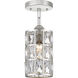 Oliver 1 Light 5 inch Polished Nickel Mini Pendant Ceiling Light