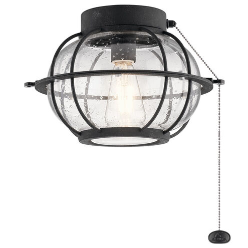 Bridge Point LED Distressed Black Fan Light Kit