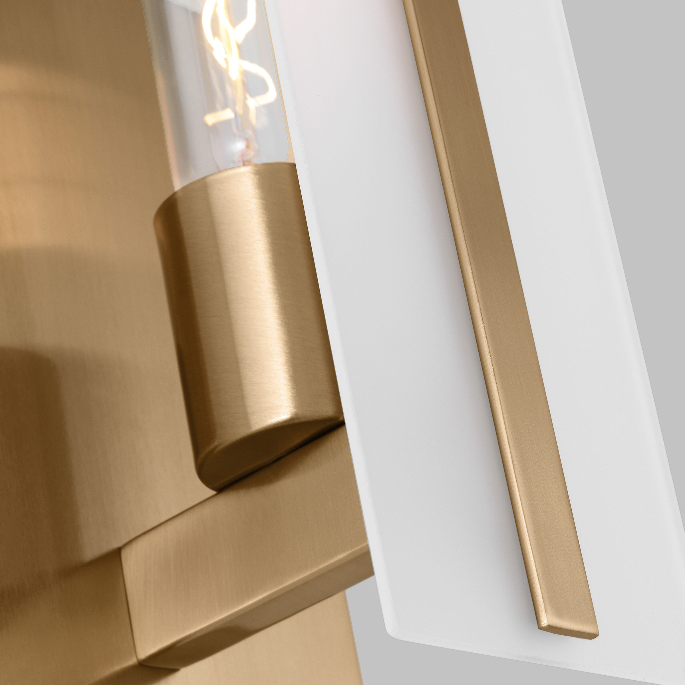 Dex 1 Light 4.75 inch Satin Brass Bath Vanity Wall Light