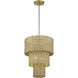 Weavington 2 Light 14 inch Antique Gold Leaf Pendant Ceiling Light