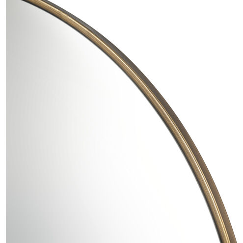 Delk 36 X 36 inch Brass with Clear Wall Mirror, Large