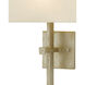 Ashdown 1 Light 12 inch Silver Leaf ADA Wall Sconce Wall Light