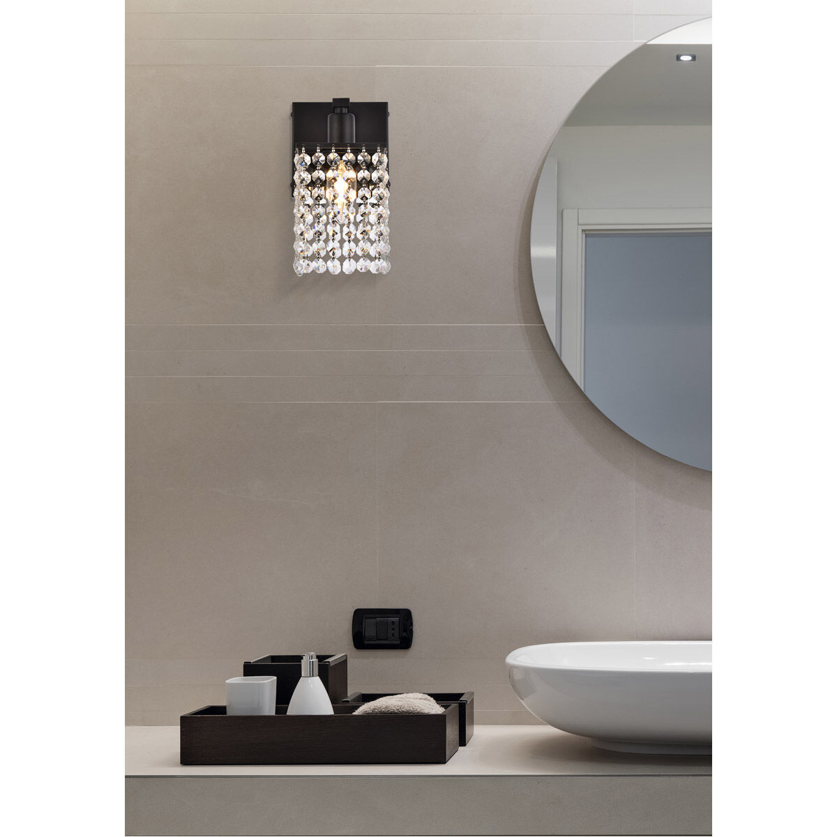 Phineas 1 Light 6 inch Black Bath Sconce Wall Light