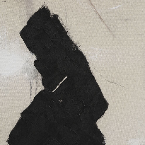 Asia Beige/Black/White Canvas Art, 2 Piece