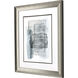 Up the Ladder Teal and Gray and Black and Multi Framed Art
