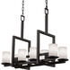 Clouds LED 13 inch Matte Black Chandelier Ceiling Light