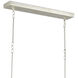 Middleton 11 Light 54 inch Contemporary Silver Leaf Linear Chandelier Ceiling Light