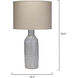 Dimple Carafe 30 inch 150.00 watt Lilac Table Lamp Portable Light