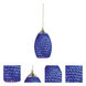 Jazz 1 Light 5 inch Brushed Nickel Pendant Ceiling Light in Blue