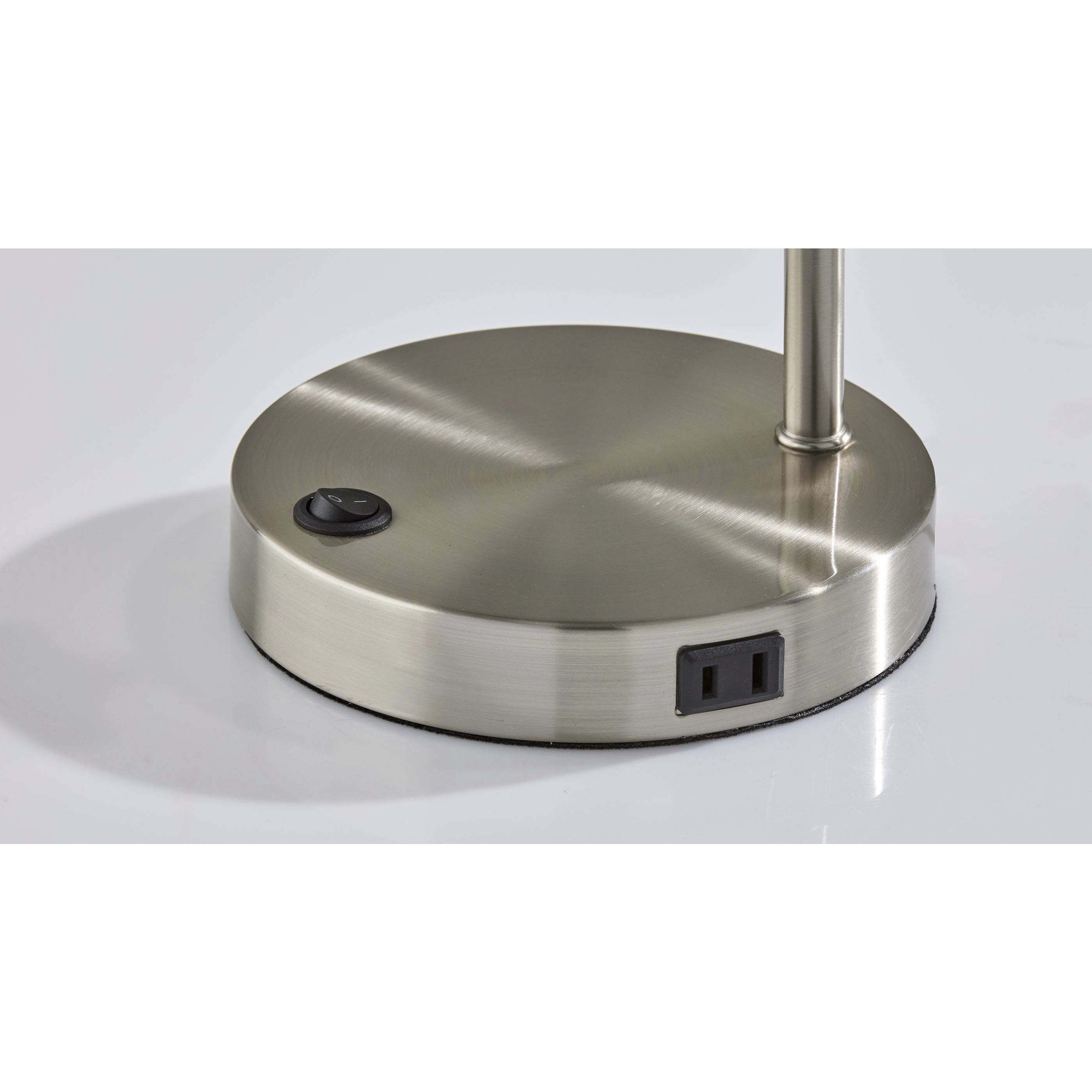 Rowe 19 inch 60.00 watt Brushed Steel Supercharger Desk Lamp Portable Light