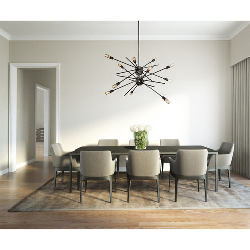 Xenia 12 Light 42 inch Oil Rubbed Bronze Chandelier Ceiling Light