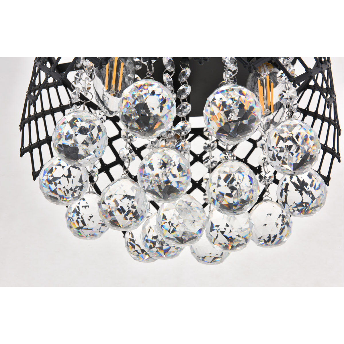 Tully 3 Light 10 inch Matte Black Flush Mount Ceiling Light