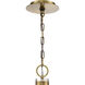 Prima Vista 4 Light 19.25 inch Aged Antique Brass Pendant Ceiling Light