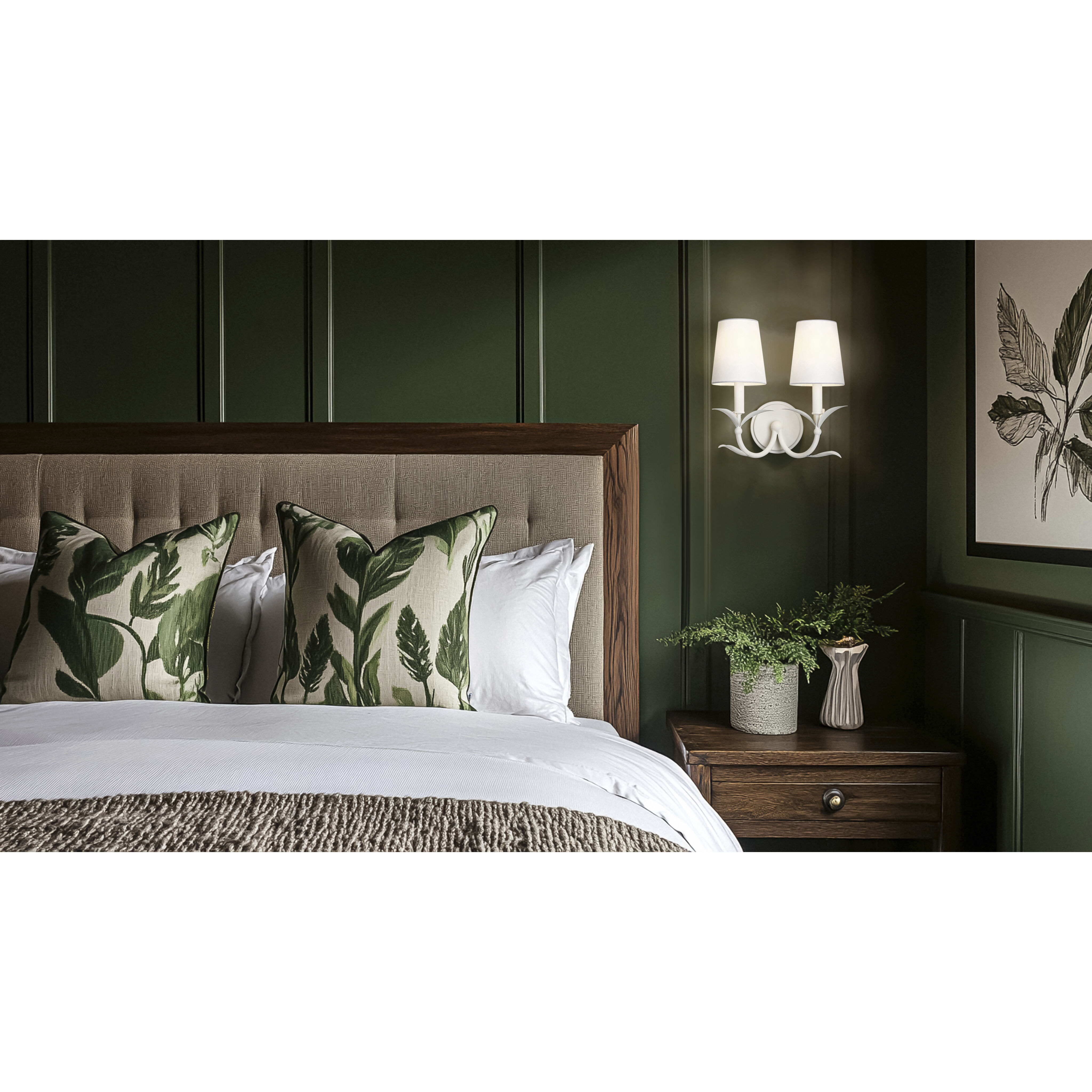 Aslin Wall Sconce Wall Light in Textured White