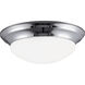 Nash 2 Light 14 inch Chrome Flush Mount Ceiling Light