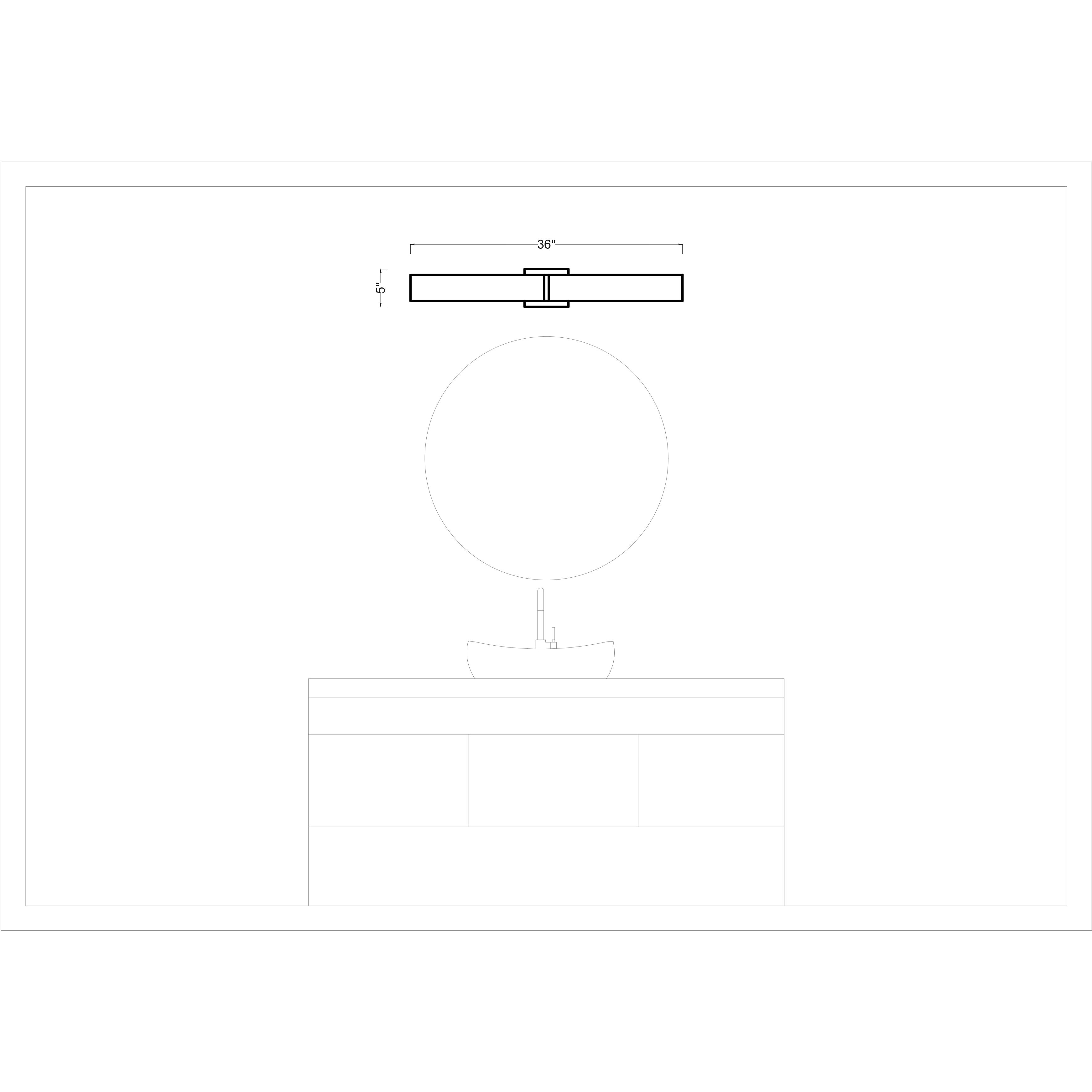 Sean Lavin Cutler LED 36 inch Satin Nickel Vanity Light Wall Light in Clear Staggered Rock