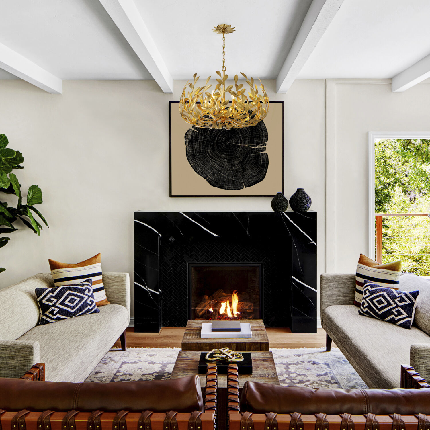 Broche 6 Light 27 inch Antique Gold Chandelier Ceiling Light