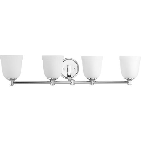 Topsail 4 Light 34 inch Polished Chrome Bath Vanity Wall Light